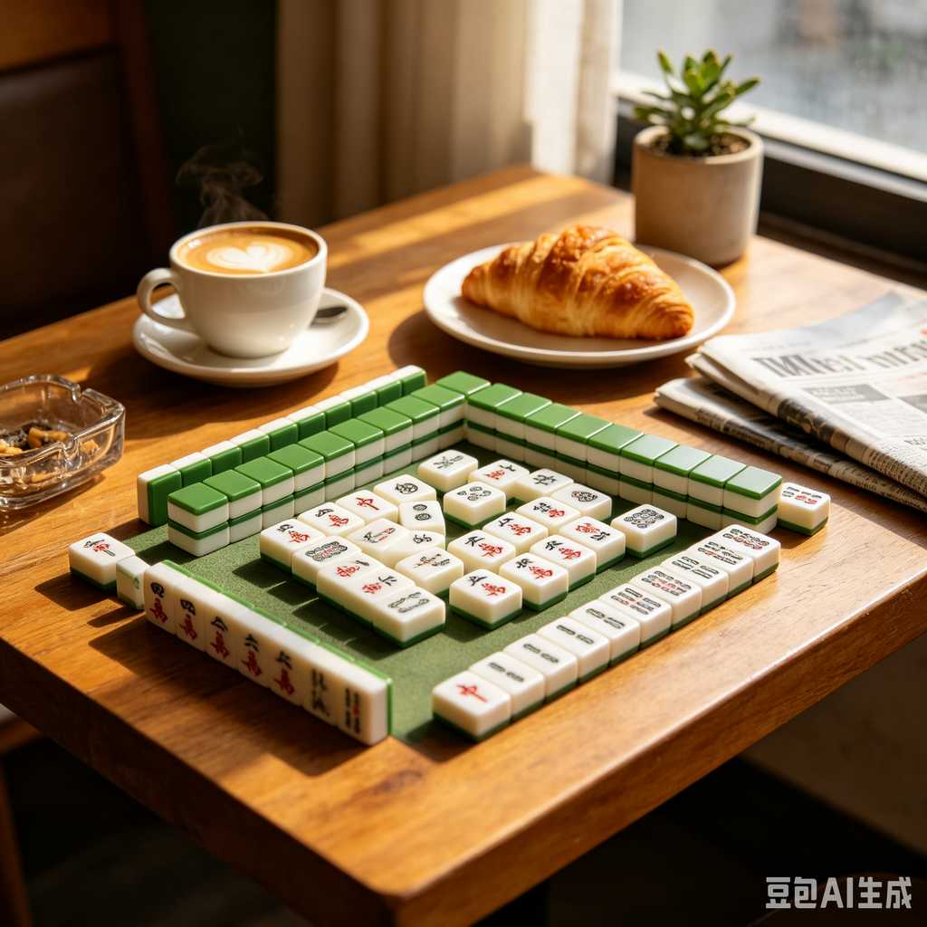 gradient blue mahjong tiles